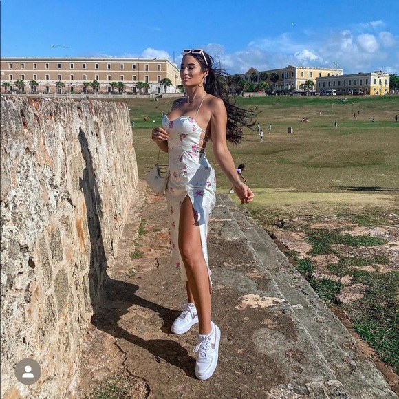 ZARA SATIN EFFECT PRINT DRESS - Picture 8 of 14